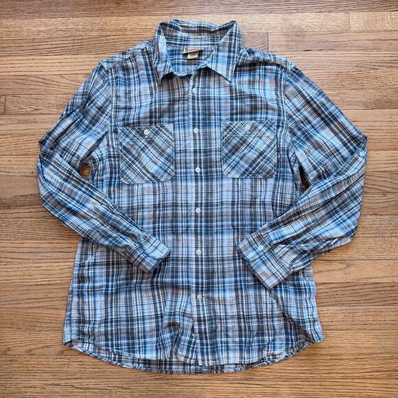 Roebuck & Co. Plaid Button-Up Men's Long Sleeve Shirt in XL - Picture 2 of 9